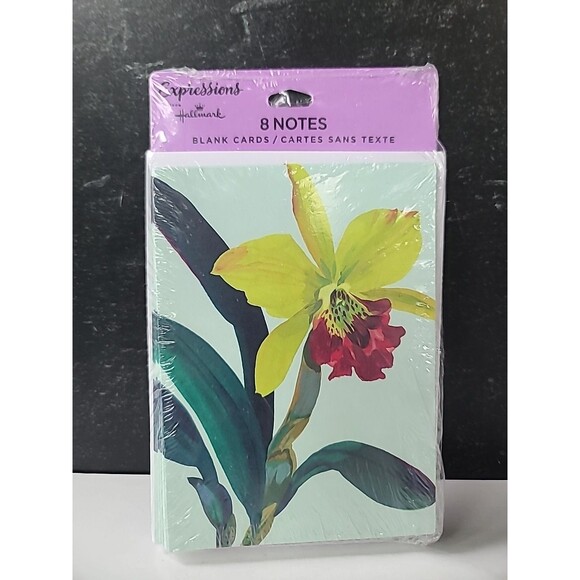 Expressions From Hallmark 8 Blank Note Cards Floral - Picture 2 of 10